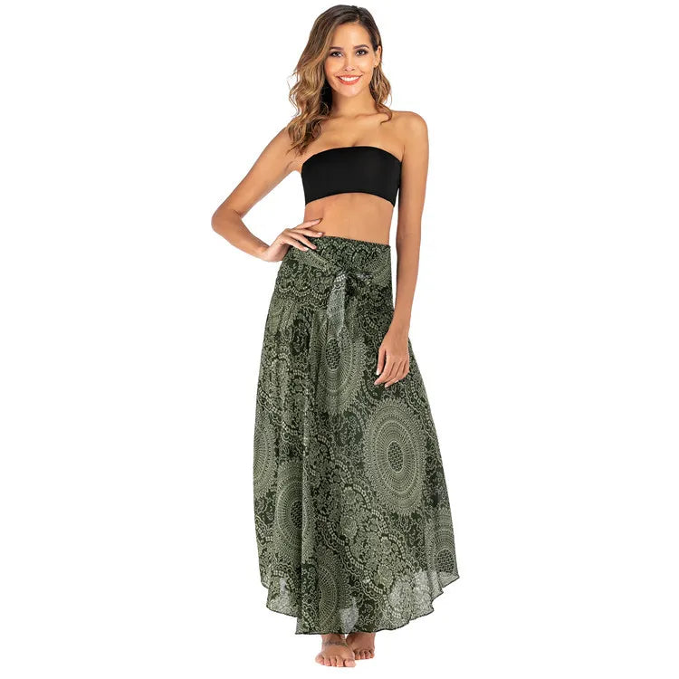 Boho Maxi Skirt – Flowy Ankle-Length Summer Skirt for Women