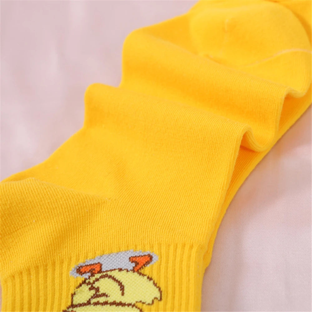 Dancing Duck Cartoon Art Socks