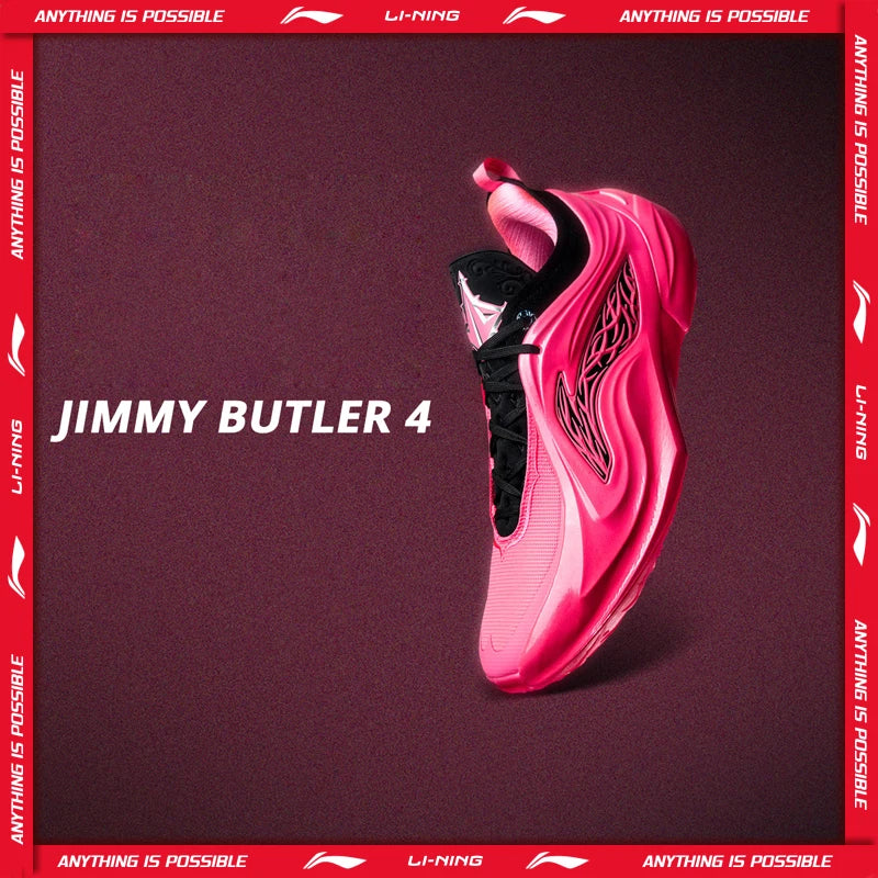 Li-Ning Men's JIMMY BUTLER 4 Professional Basketball Shoes Lightweight Rebound Sport Shoes LiNing Stable Support Sneaker ABAV089