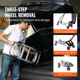 SucceBuy 400 lbs Folding Hand Truck Lightweight Dolly with Wheels Foldable Luggage Utility Cart for Warehouse Transport Moving