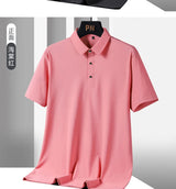 Men's Plus Size Ice Silk Polo Shirt – Quick Dry
