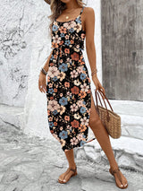 Summer Spaghetti Strap Flowy Dress