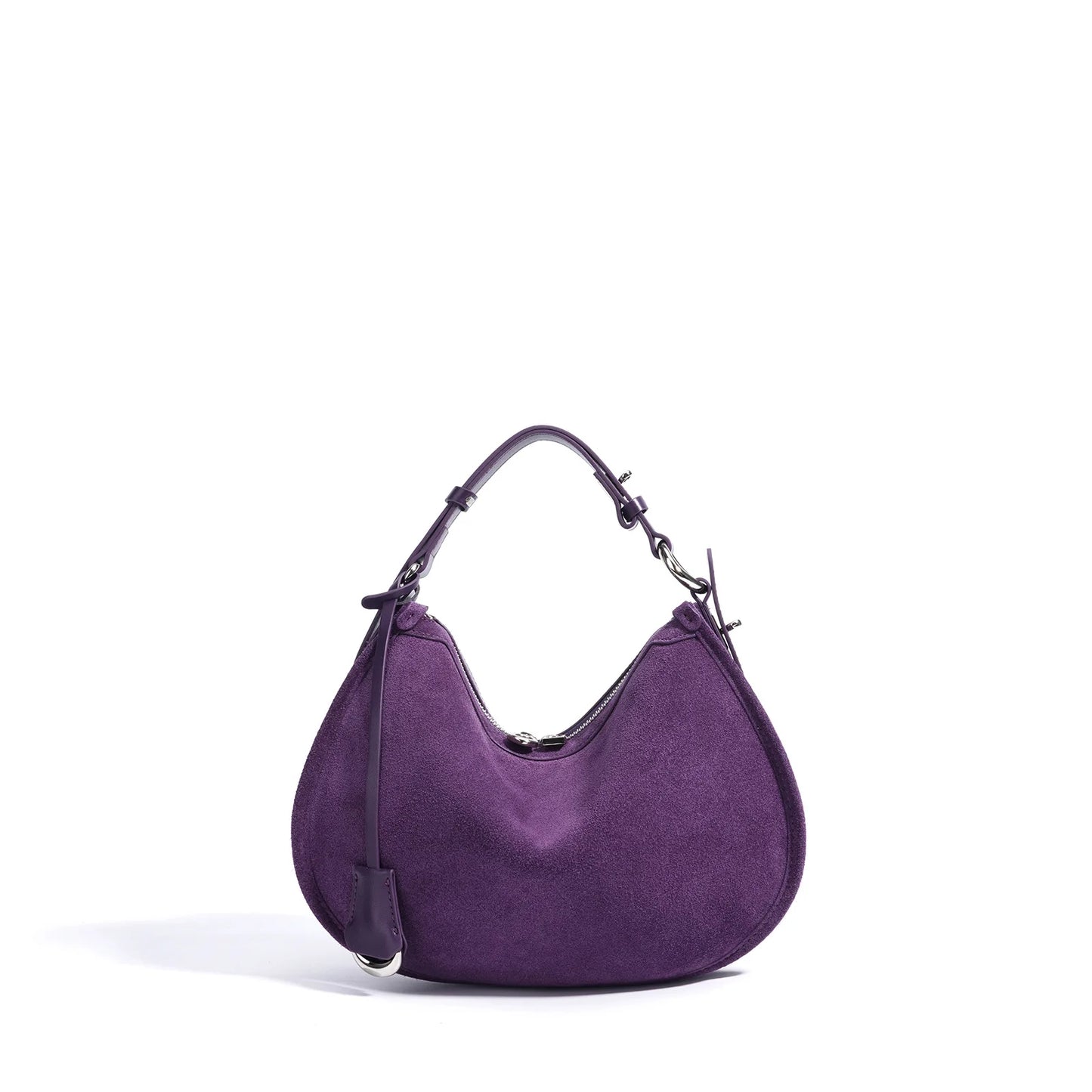 2025 Spring Summer Suede Hobo Bag Sophisticated Single Shoulder Tote Vintage Inspired Trendy Crossbody Pack Women's Handbag