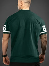 Men's Breathable Letter Print T-Shirt