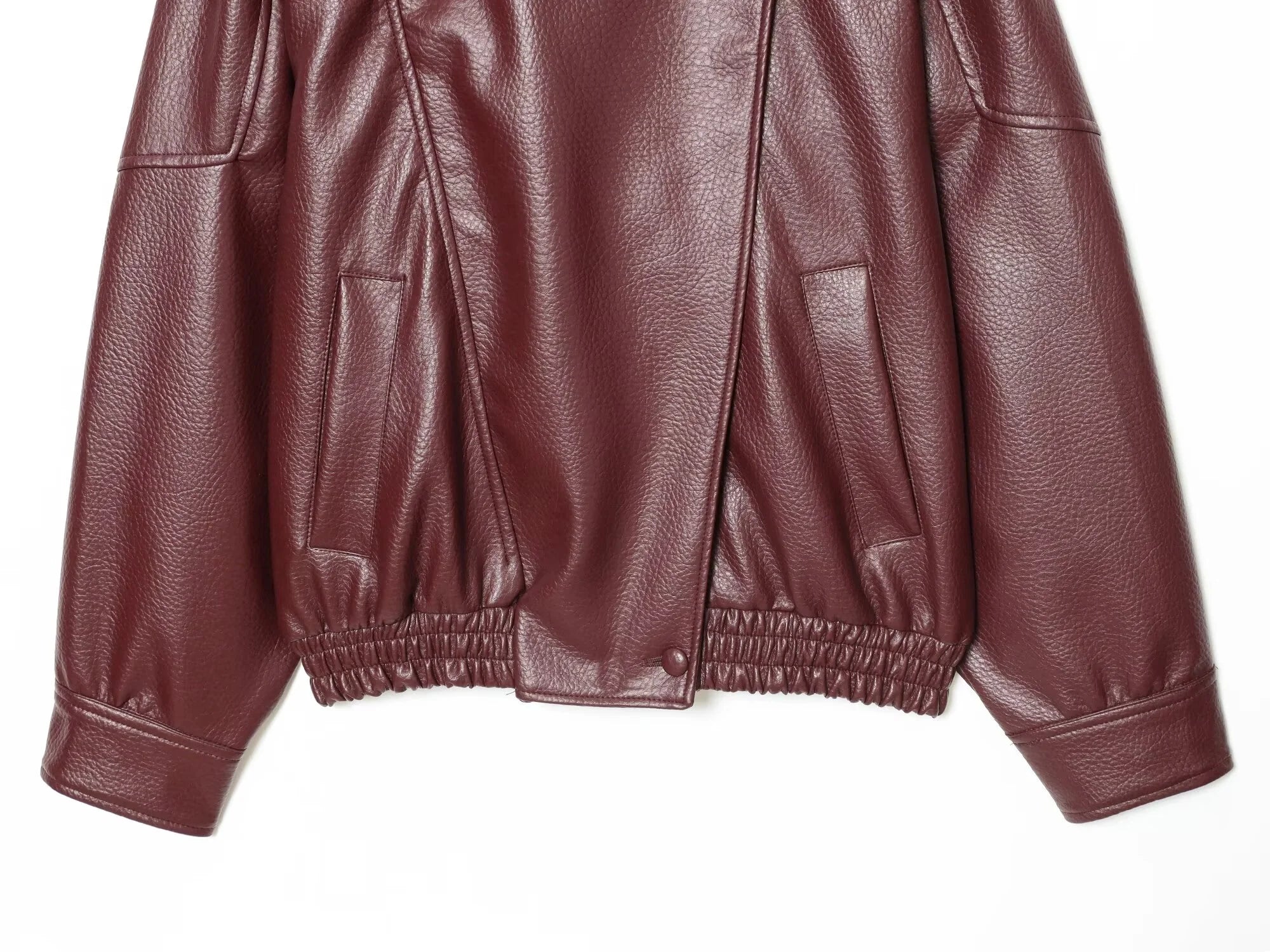 Women Fashion Leather Jacket Autumn Winter Loose Causal PU Faux Leather Jackets Coat Fashion Street Motorcycle Jackets