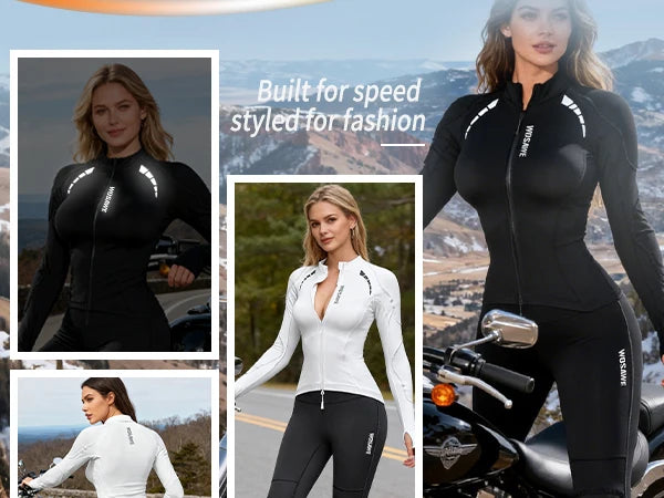 WOSAWE Women Motorcycle Jacket Downhill Motocross Motorbike Reflective Summer Biker Riding Clothing Apparel