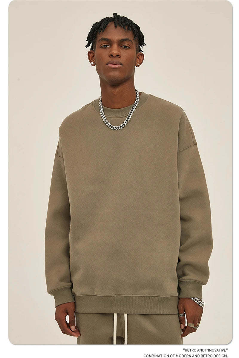 Men's 350gsm Fleece Crewneck Sweatshirt