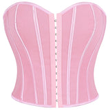 Leopard Print Strapless Corset Crop Top - USA Made Quality