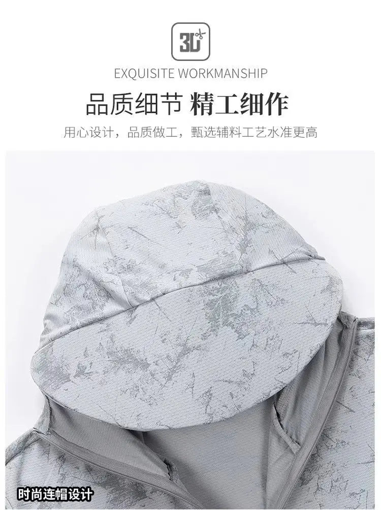 Men's UV Sun Protection Long Sleeve Hoodie