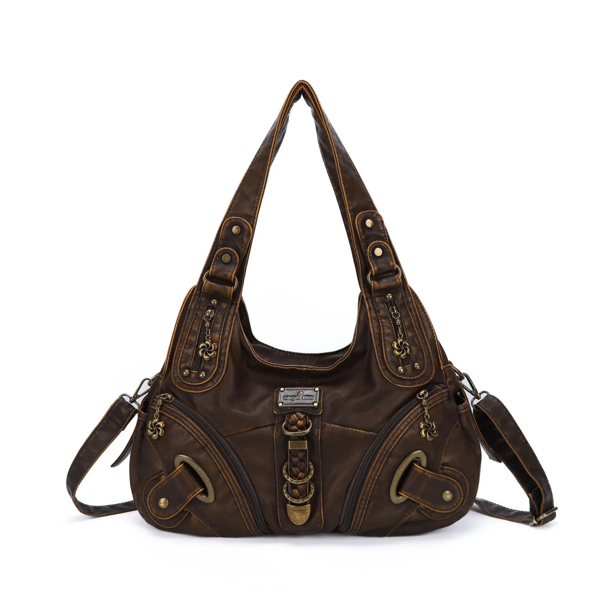 Angel Kiss Women Handbags Fashion Shoulder Bag Large Tote Top-handle Shopping Pack Multifunctional Satchel Lady Hobos Big Purse
