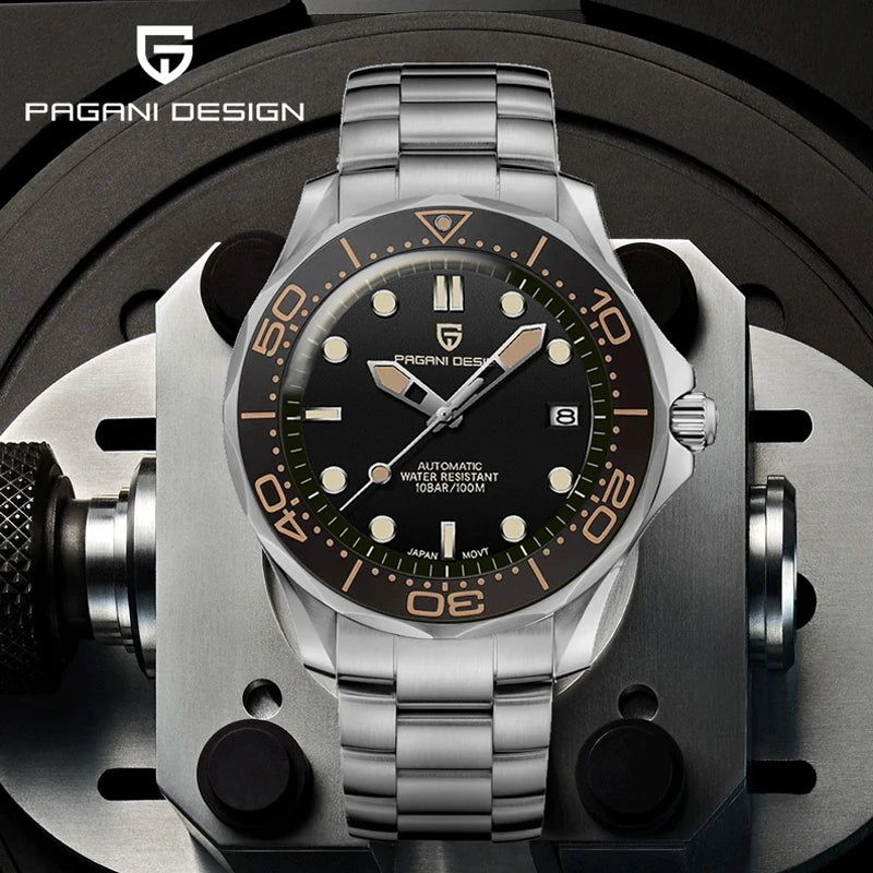 PAGANI DESIGN Men's Watches Luxury Automatic Watch For Men 2025 New 100M Waterproof Mechanical Wrist watch Men Sapphire crystal