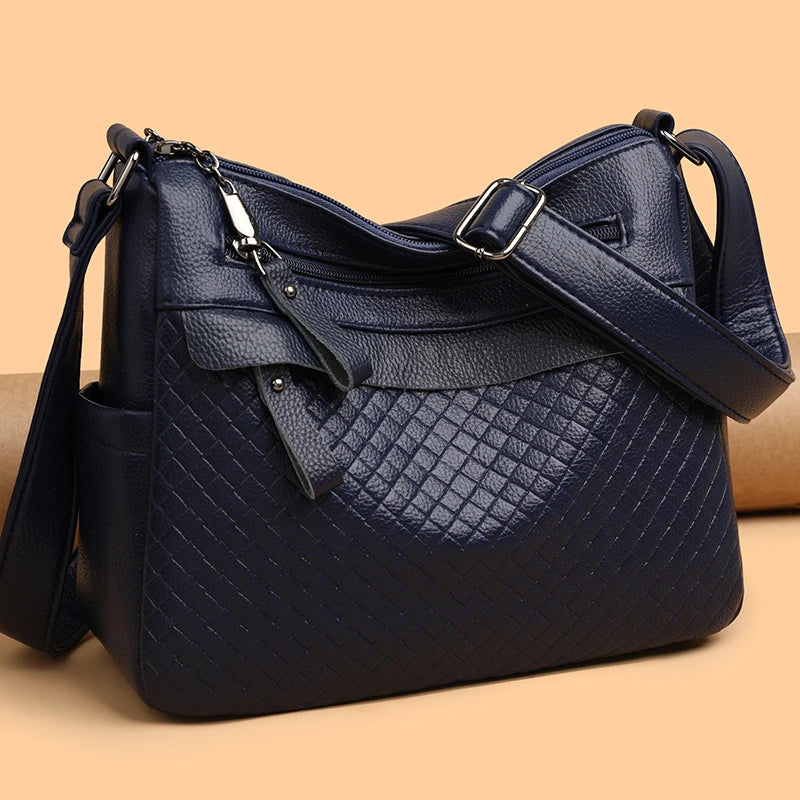 Fashion Women's Brand Trendy Shoulder Bag Leather Crossbody Bag High Quality Women Tote Bags 2024 Large Capacity Female Handbags