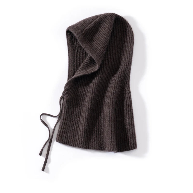 Women's Pure Cashmere Knit Beanie & Scarf Hat