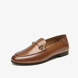 BEAUTODAY Dress Shoes Women Loafers Cow Leather Sheepskin Rubber Formal Business Suit Ladies 2025 Spring Autumn Handmade 27171