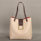 Elegant Leather Bucket Bag