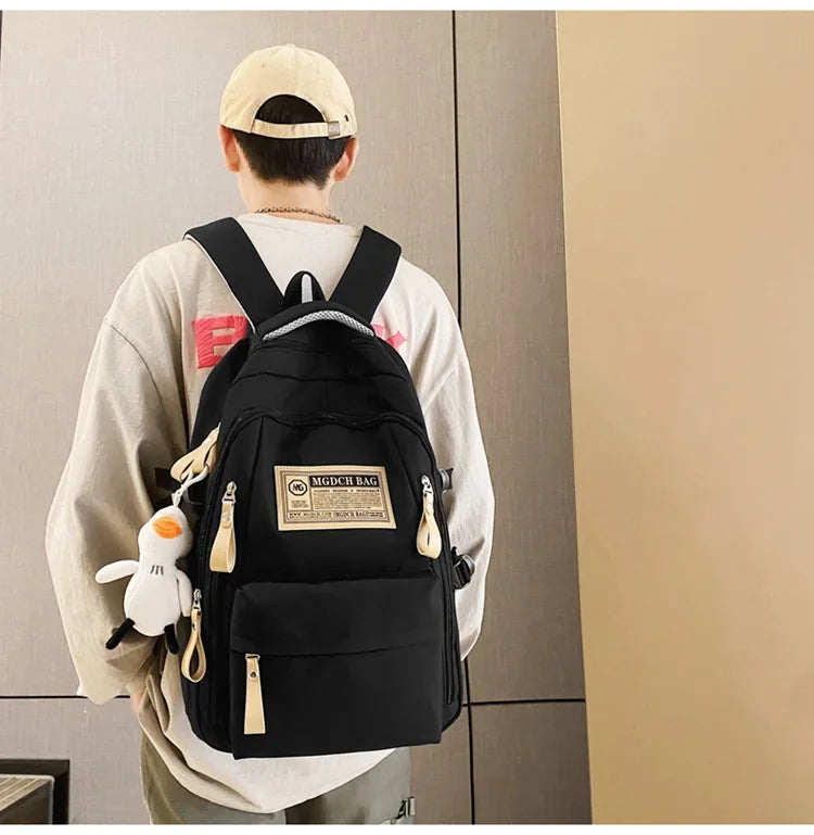 Fashion Big Student School Backpack Rucksack Girls Boys School Bag High Capacity Women Backpack Female Leisure Travel Mochila