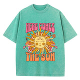 Women's Oversized Washed Cotton Graphic T-Shirt
