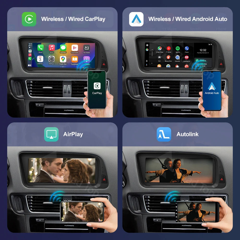 Audi Q5 2009–2017 CarPlay & Android Auto Touchscreen