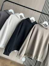 2025 Autumn/Winter new  women's multi-color selection classic simple all-in-one hooded loose long-sleeved hoodie sweatpants