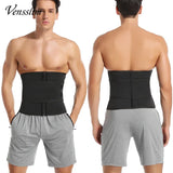 Vensslim Sauna Workout Waist Trainer Trimmer Men Weight Loss Neoprene Body Shaper Sweat Belly Belt with Adjustable Straps Corset