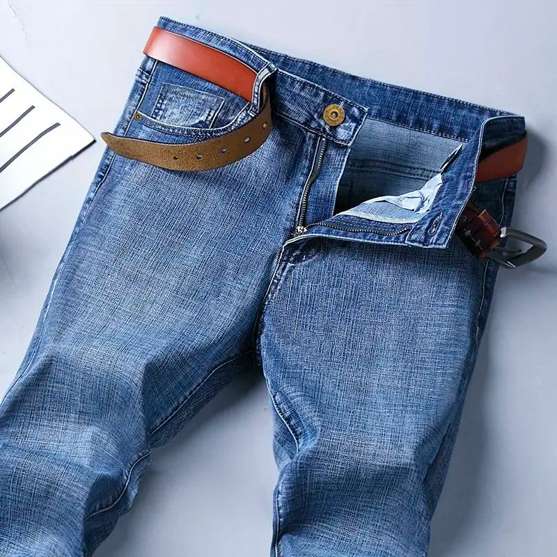 Men’s Classic Straight-Leg Stretch Jeans