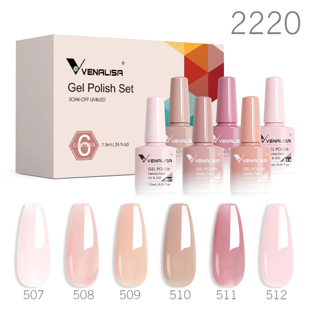 Venalisa TPO/HEMA-Free 6pc Gel Polish Kit 7.5ml