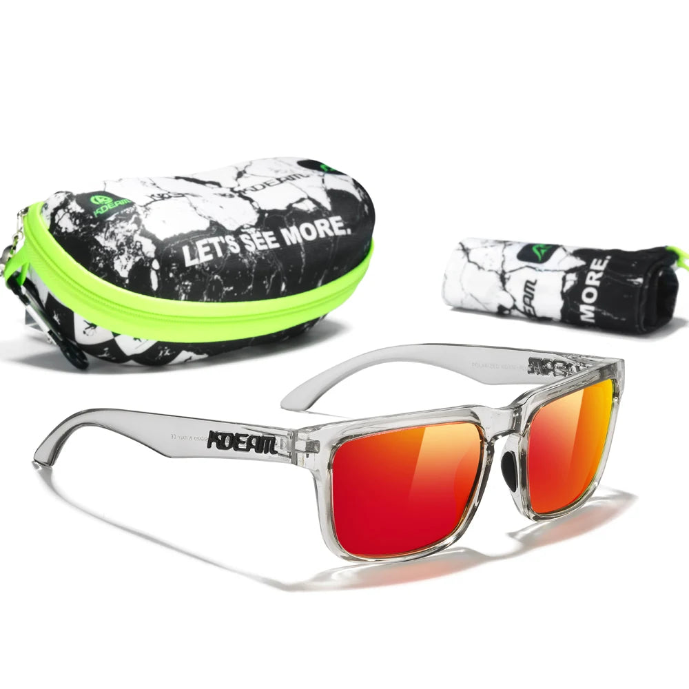KDEAM Large Size Men's Sunglasses Polarized Photochromic Night Vision Goggles Oversized Sun Glasses With 154mm Width KD332 PLUS