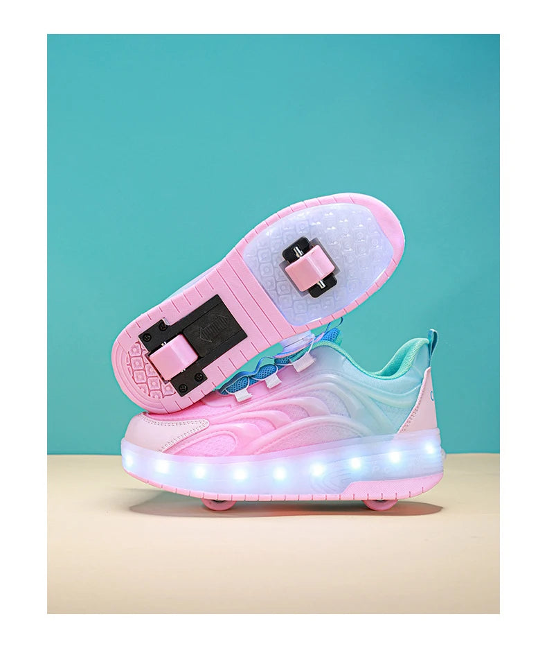 LED Light-Up Roller Skate Shoes