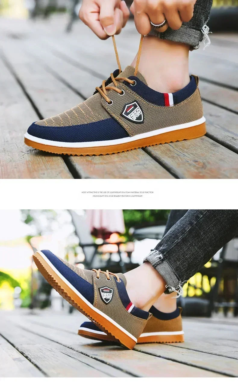 Best Selling Men's casual shoes Vulcanized Work loafers Mesh Lightweight Man sports shoes Canvas Shoes for Men