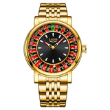 LIGE Men's Rotating Dial Quartz Watch — Luminous, Waterproof, Creative Design