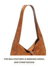 New Winter Women's Natural Suede Leather Bags Female Soft Cowhide Durable Crossbody Shoulder Bag Ladies Fashion Commute Handbags