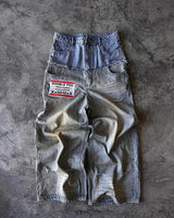 Y2K Retro Centipede Embroidered Oversized Wide-Leg Gothic Jeans