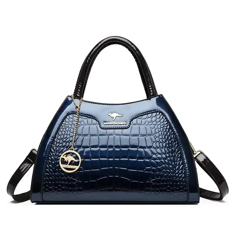 Luxury Handbag Fashion Print Large Capacity Soft Leather Women Shoulder Crossbody Bag Leisure Designer Ladies Purses and Handbag
