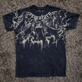 Men's Affliction Style Y2K Graphic Tee – Double-Sided Print