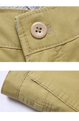 Men's Cotton Straight-Leg Casual Trousers