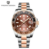 New 1662 PAGANI DESIGN GMT Automatic Watch 40mm Men's Wristwatch Top Brand 100M Waterproof Mechanical Wristwatches for Men Cloc
