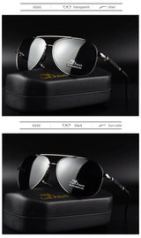 Cook polarizer color-changing sunglasses male driver fishing sunglasses day and night driving special glasses tide
