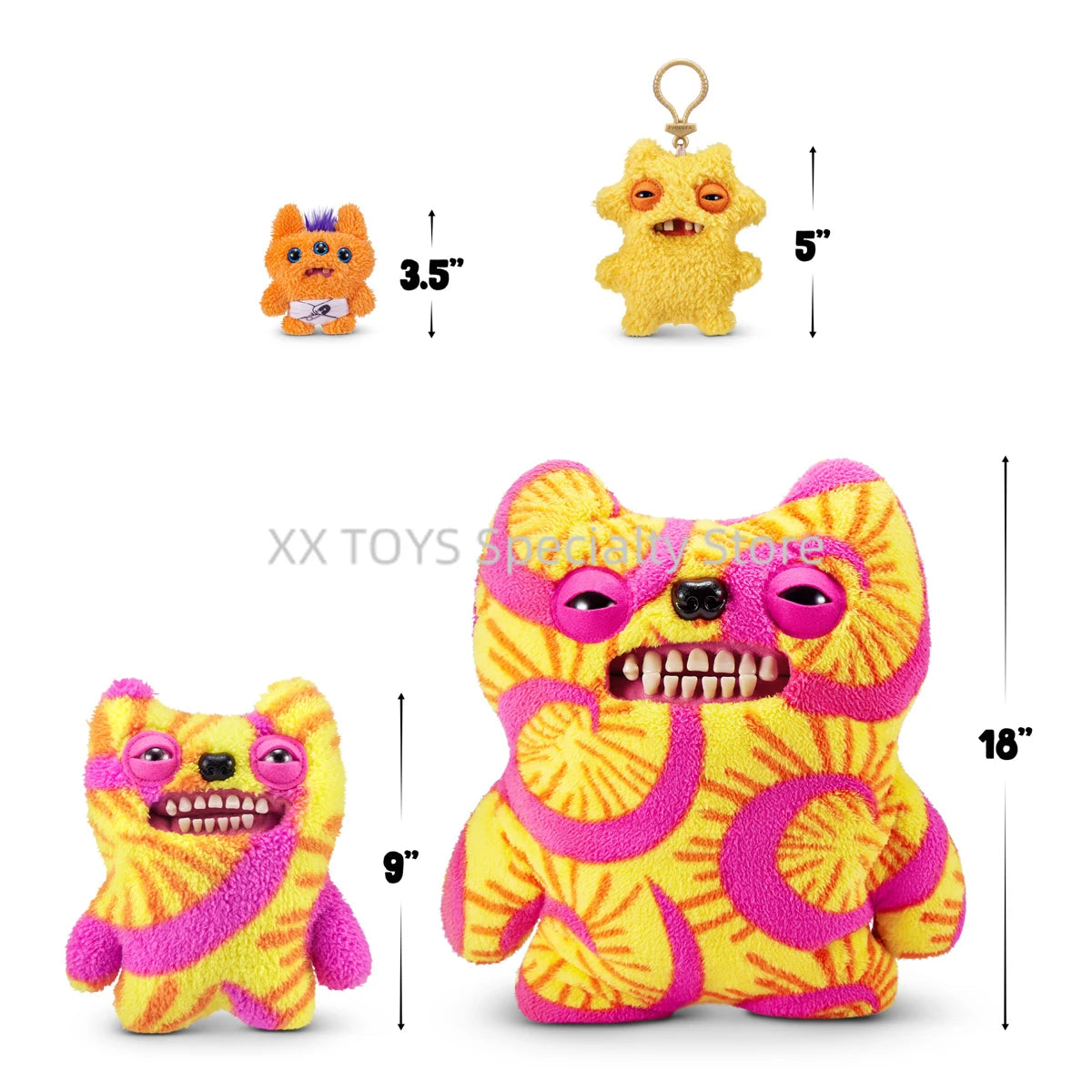 Fuggler Funny Ugly Monster Big Fugg Gaptooth 45cm Plush Weird Plushies Teddy Fugly Screech Rabid Rabbit Tooth Monster Soft Toys