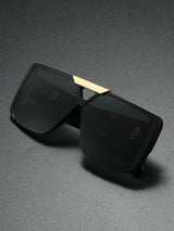 Classic Retro Square Frame Sunglasses for Men
