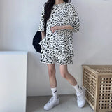 Women T-Shirt Shorts Suit Set Casual Tie Dye Loose tshirt and wide leg middle shorts with pockets female Soft Summer Shorts Sets