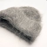 Fluffy Alpaca Wool Beanie | Women's Cozy Knit Winter Hat