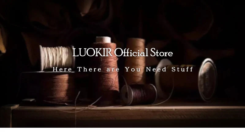 LUOKIR High Quality Genuine Leather Backpack Vintage Crazy Horse Cowhide Luxury School Bag Computer Knapsack For 15 Inch Laptop