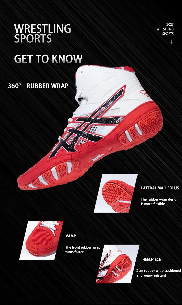 Men Wrestling Shoes Comfortable Male Wrestling Footwears Non Slip Boxing Shoes Lightweight