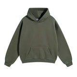 Cotton Baggy Fleece Hoodies for Men Solid Color Plush Pullovers Oversized Hooded Sweatshirt Autumn Winter Thick Clothes Unisex