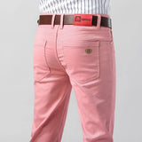 Men's Colorful Stretch Denim Jeans | Slim Fit