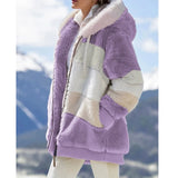Oversized Plush Hooded Jacket