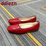 Luxury Butterfly-Knot Footwear Flats With Shoes For Women Female Soft Fashion Shallow Ladies Ballet Flats Slip On Shoes