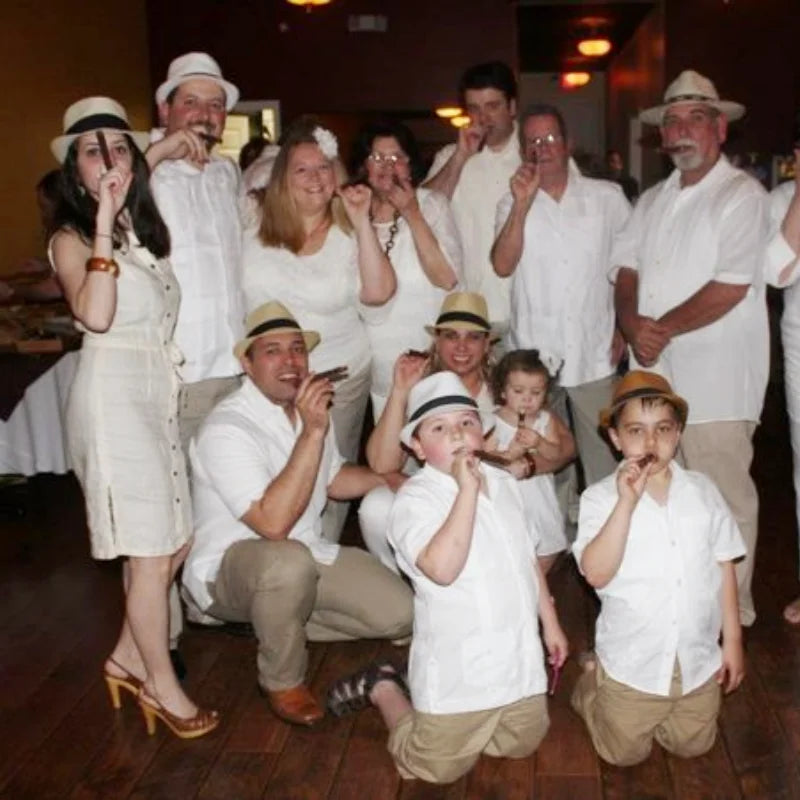 Short Brim Panama Sun Hats – Bulk Wedding & Event Pack