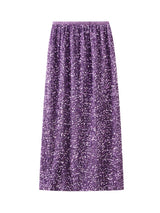 High Waisted Sequin Maxi Skirt Women Elegant Shiny Straight Skirts With Slit Summer Spring Black Long Sequin Skirt For Women