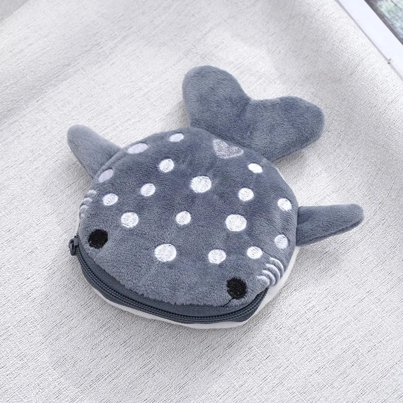 Shark Plush Coin Purse & Keychain